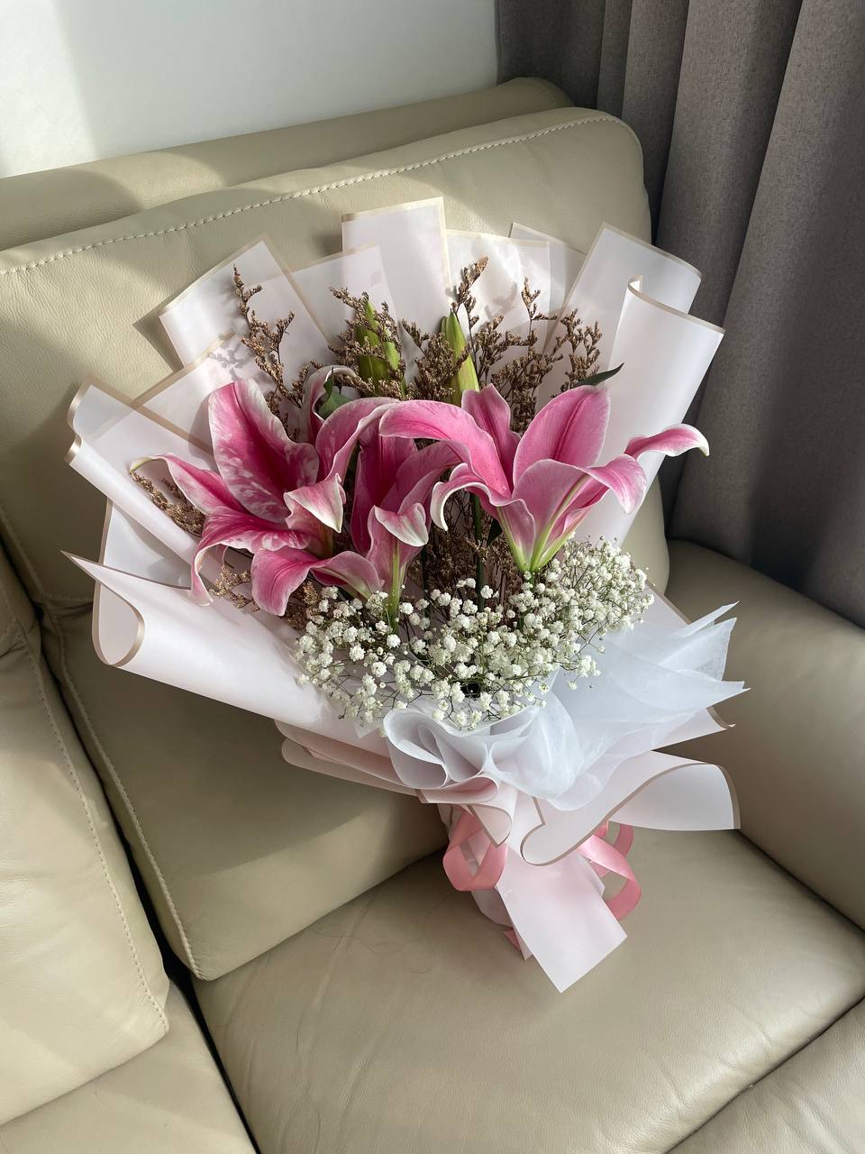 singapore lily flower Mother's Day Lily Bouquet Singapore – Classic Lilies – KIKI Florist