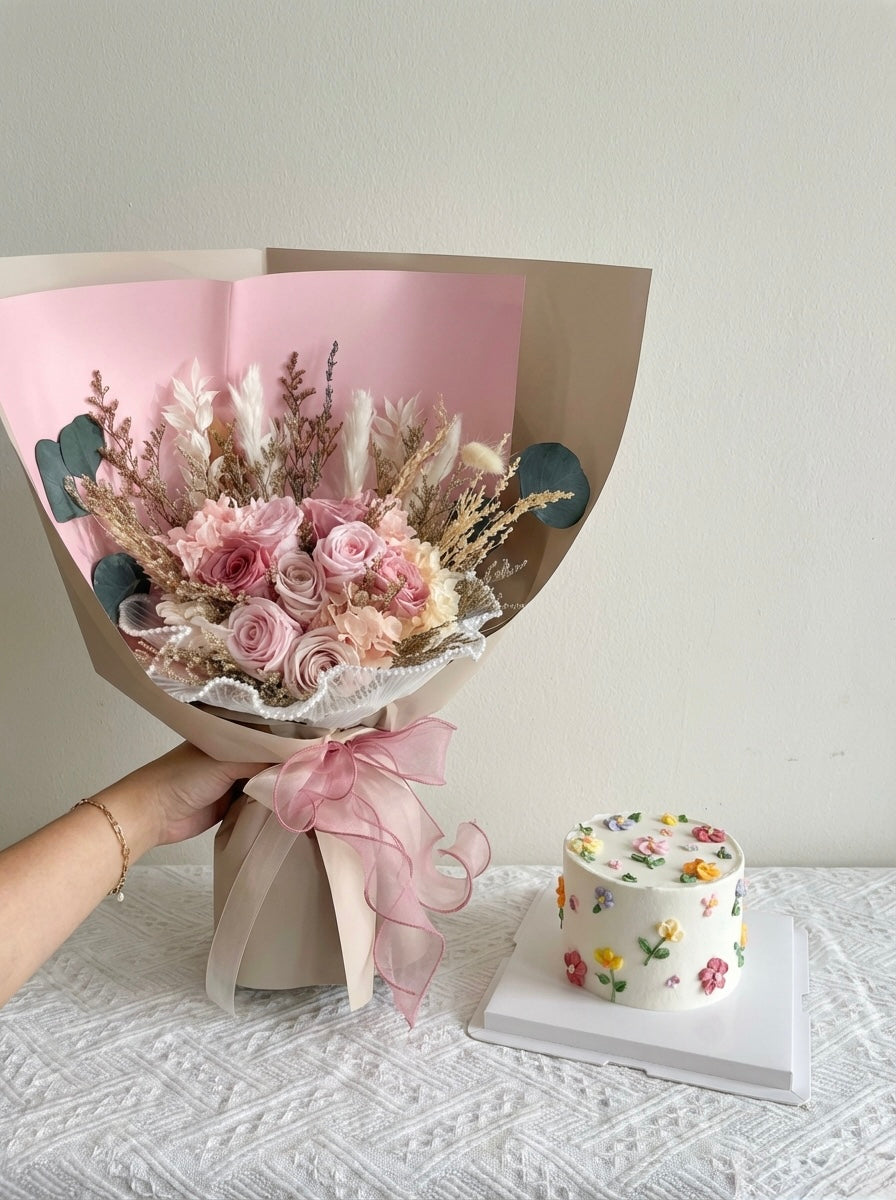 Mother’s Day Preserved Flower Bouquet Singapore – Ariana