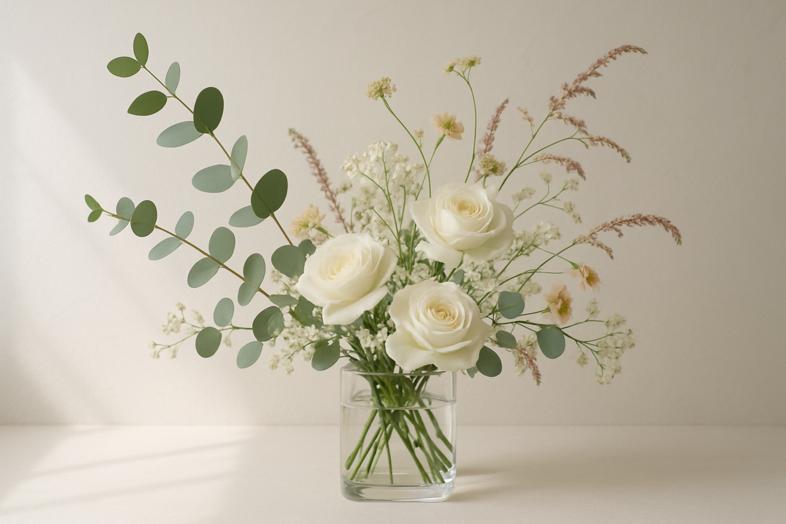 modern flower arrangement, look very natural 
