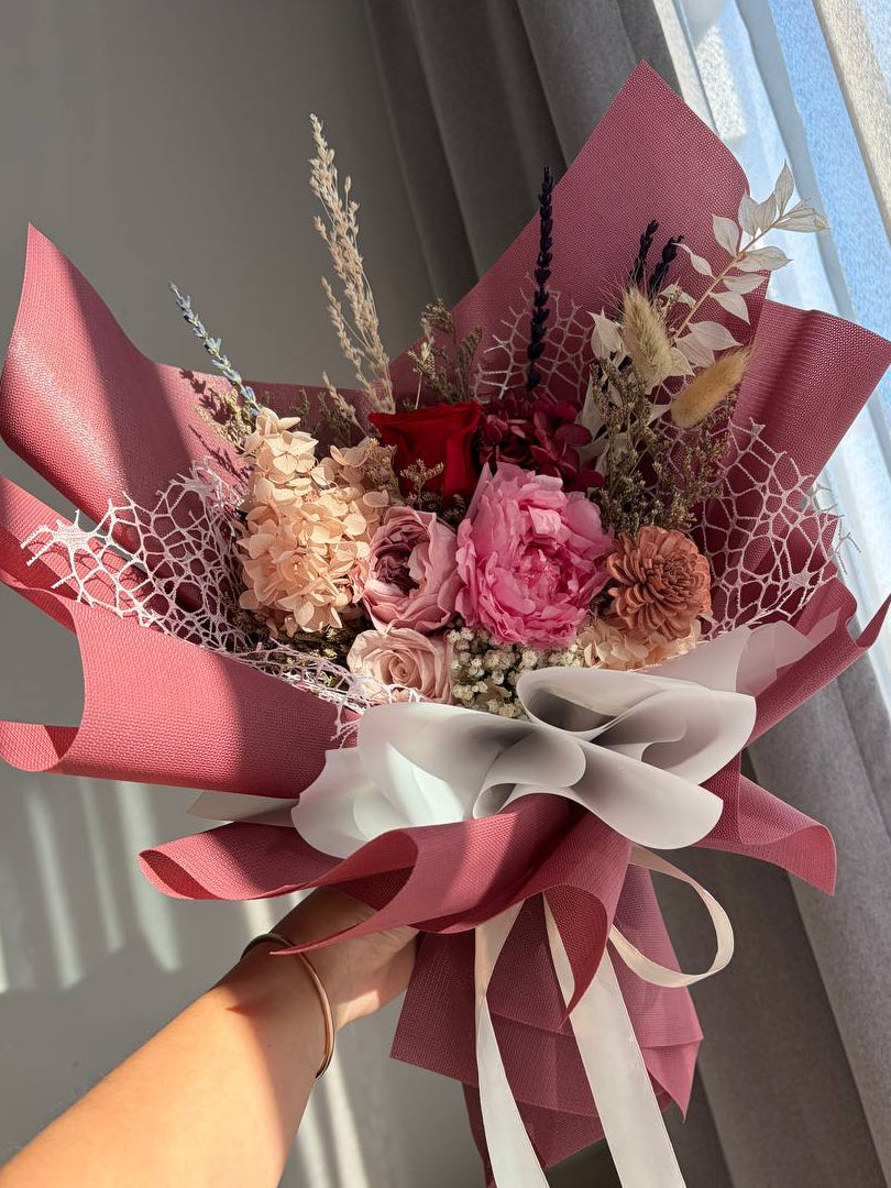 Mother’s Day Preserved Peony Bouquet Singapore – Seraphina