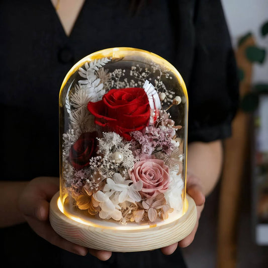 Preserved Flowers Dome Belle