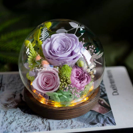 Preserved Flowers Dome Jasmine