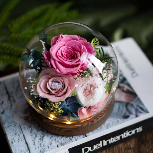 Preserved Flowers Dome Diana